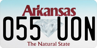 AR license plate 055UON