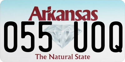 AR license plate 055UOQ