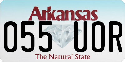 AR license plate 055UOR