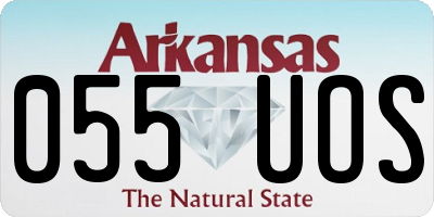 AR license plate 055UOS