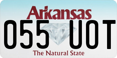 AR license plate 055UOT
