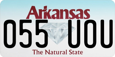 AR license plate 055UOU