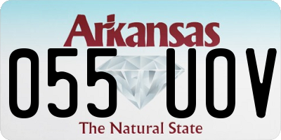 AR license plate 055UOV