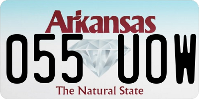 AR license plate 055UOW