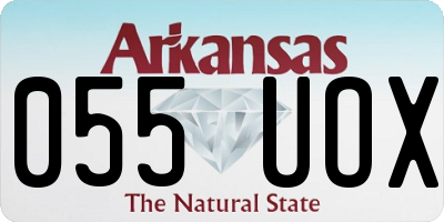 AR license plate 055UOX