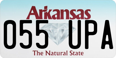 AR license plate 055UPA