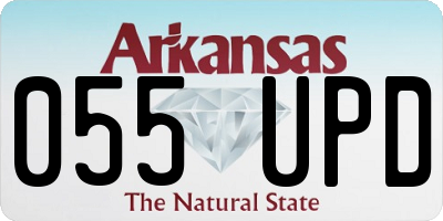 AR license plate 055UPD
