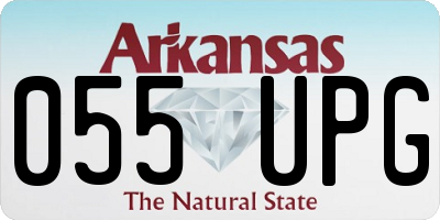 AR license plate 055UPG
