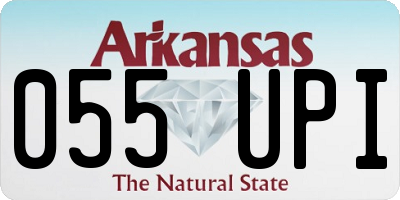 AR license plate 055UPI