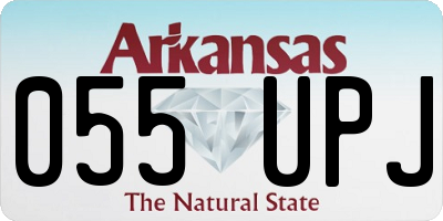 AR license plate 055UPJ