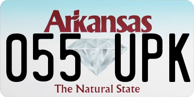 AR license plate 055UPK
