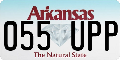 AR license plate 055UPP