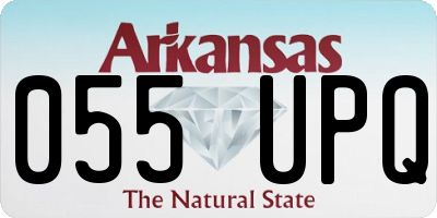 AR license plate 055UPQ