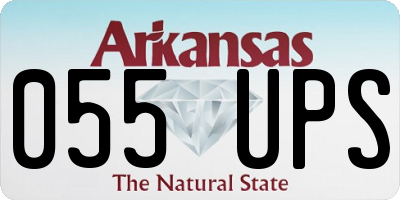 AR license plate 055UPS