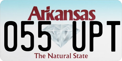 AR license plate 055UPT