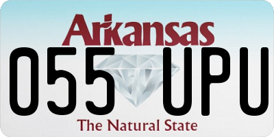 AR license plate 055UPU