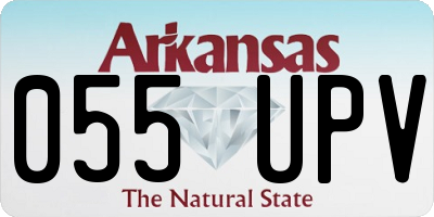 AR license plate 055UPV