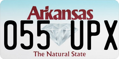 AR license plate 055UPX