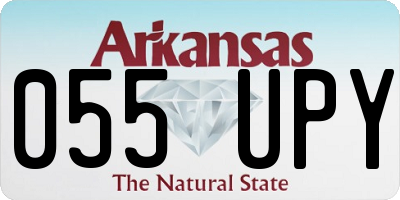 AR license plate 055UPY