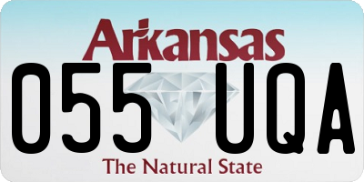 AR license plate 055UQA