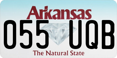 AR license plate 055UQB