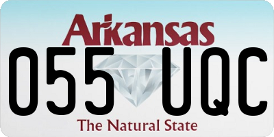 AR license plate 055UQC
