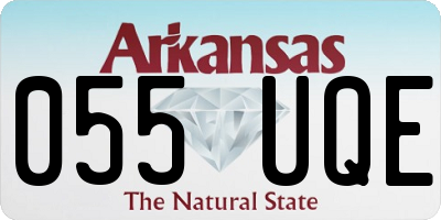 AR license plate 055UQE
