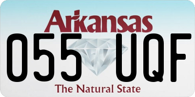 AR license plate 055UQF