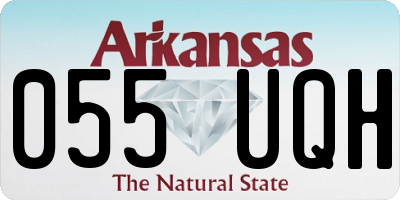 AR license plate 055UQH