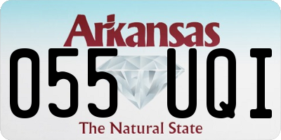 AR license plate 055UQI