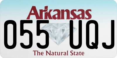 AR license plate 055UQJ