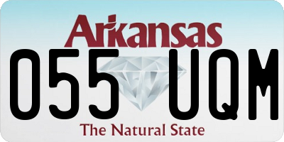 AR license plate 055UQM