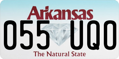 AR license plate 055UQO