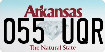 AR license plate 055UQR