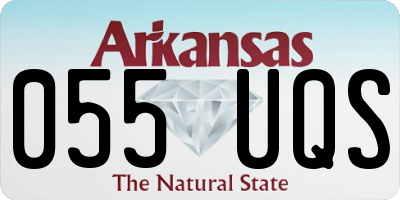 AR license plate 055UQS