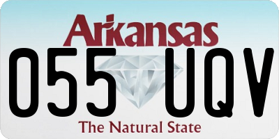 AR license plate 055UQV