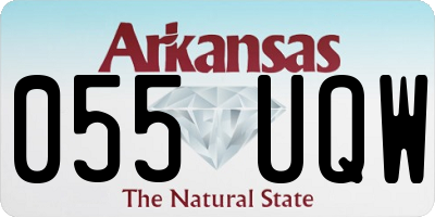 AR license plate 055UQW