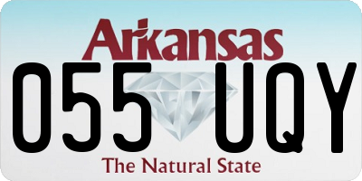 AR license plate 055UQY