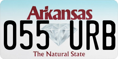 AR license plate 055URB