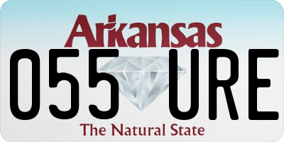 AR license plate 055URE