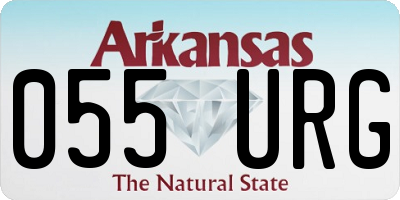 AR license plate 055URG