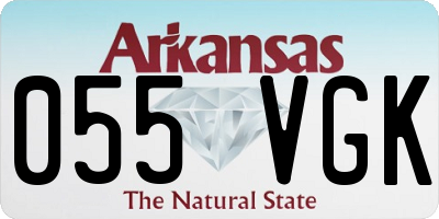 AR license plate 055VGK