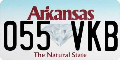 AR license plate 055VKB