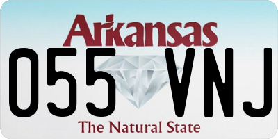 AR license plate 055VNJ