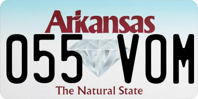 AR license plate 055VOM