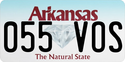 AR license plate 055VOS