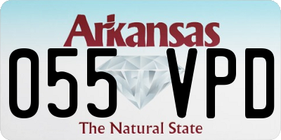 AR license plate 055VPD