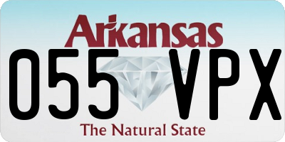AR license plate 055VPX