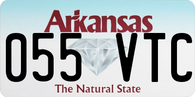 AR license plate 055VTC