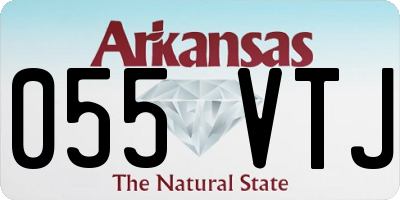 AR license plate 055VTJ